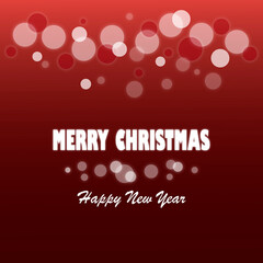 Merry Christmas and New Year greeting card