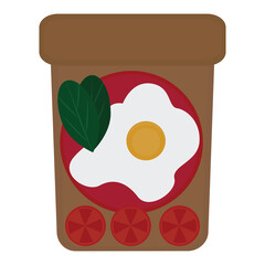 breakfast bread, illustration