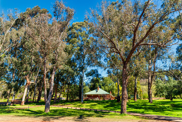 Trees and landscapes along the Blackwood River in the southwest of WA