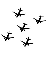 airplane in the sky