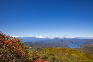 福島県の磐梯山から見る景色と周辺の湖