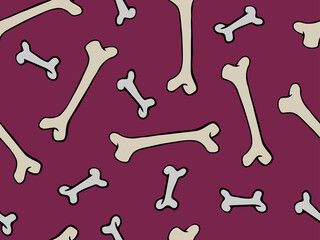 Dog icon. dog Bone. puppy. vector illustration wallpaper Seamless pattern background