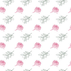 seamless pattern with flowers