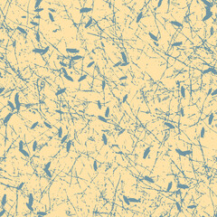  Neutral light blue yellow seamless abstract texture. Modern coastal living all over print. Irregular soft furnishing cover grunge background. High quality jpg swatch.