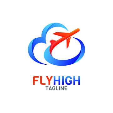 Illustration vector graphic of sky incorporated with flying plane. 
good for tourism, holiday, vacation, recreation, tourist.