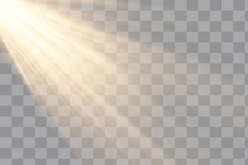 Vector transparent sunlight special lens flare light effect.