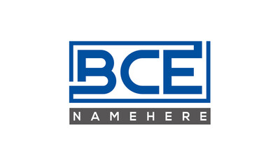 BCE creative three letters logo