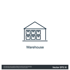 warehouse icon symbol simple design element