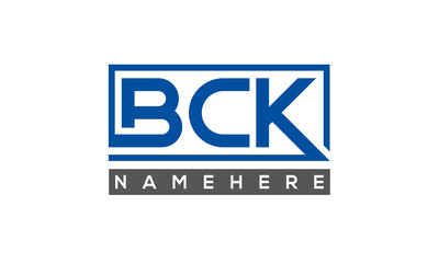 BCK creative three letters logo