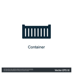 container icon vector logo template