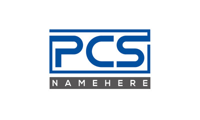 PCS creative three letters logo