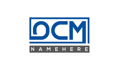 OCM creative three letters logo	