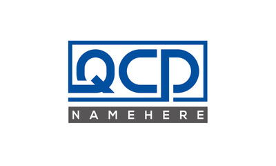 QCD creative three letters logo