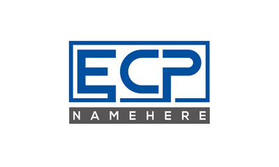 ECP creative three letters logo