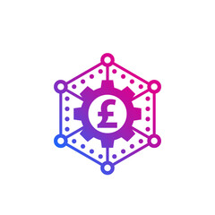 money management vector icon with pound