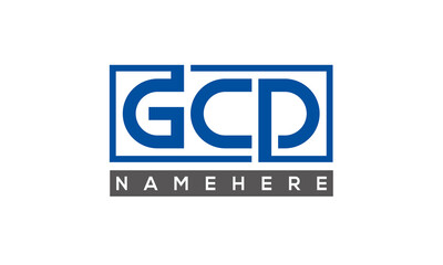 GCD creative three letters logo