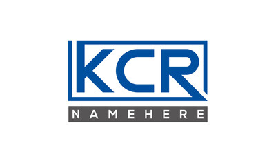 KCR creative three letters logo