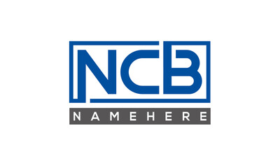 NCB creative three letters logo