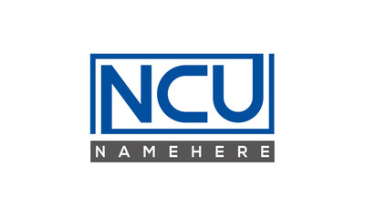 NCU creative three letters logo