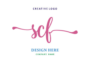 SCF lettering logo is simple, easy to understand and authoritative