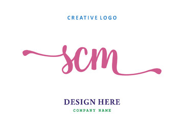 SCM lettering logo is simple, easy to understand and authoritative