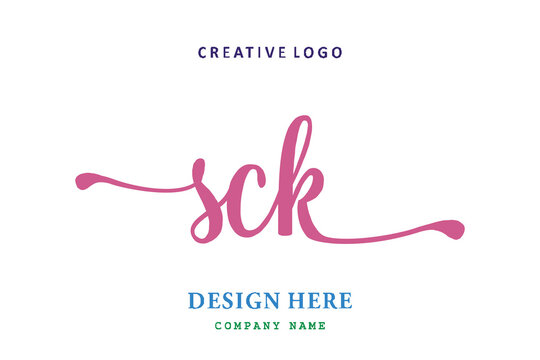 SCK lettering logo is simple, easy to understand and authoritative