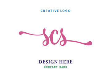 SCS lettering logo is simple, easy to understand and authoritative