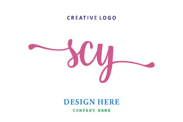 SCY lettering logo is simple, easy to understand and authoritative