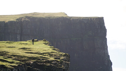 Beinisvørð cliff on Suðuroy Island in the Faroe Islands of Denmark.