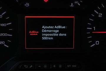 adblue démarrage impossible