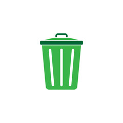 Trash can icon design illustration template vector
