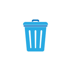 Trash can icon design illustration template vector