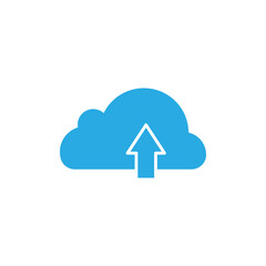 Upload cloud icon design template illustration vector