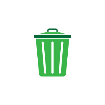 Trash can icon design illustration template vector