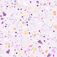 Terrazzo Texture Vector. Flooring Seamless Pattern