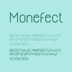 Elegant minimalist Modern alphabet letter or font.  casual typography fonts logo font Premium Vector
