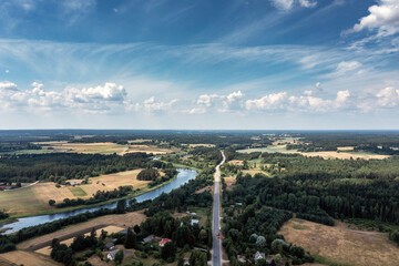 Venta river middle reaches, Latvia.