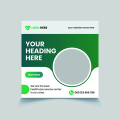 Medical Healthcare Social Media Post Template