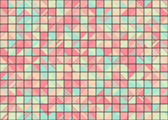Fototapeta premium Abstract Geometric Pattern generative computational art illustration