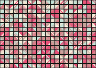 Abstract Geometric Pattern generative computational art illustration