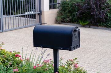 Box for letters at home. Box for newspapers. Mailbox.