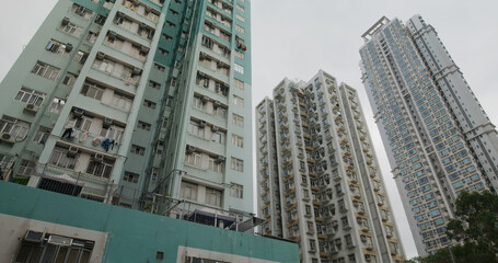 Fototapeta na wymiar Residential area in Hong Kong