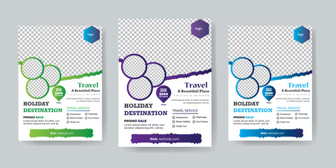 Travel Flyer with 3 color