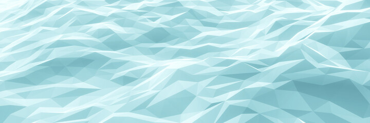 3D low polygon ice background