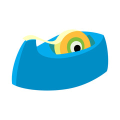 Obraz premium Duct tape in dispenser packaging illustrator design and flat design