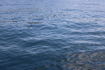 Naklejka premium An amazing photography of the Mediteranean sea in summer days. Beautiful sunset over the sea and the mountains. 