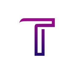 Creative T logo icon design