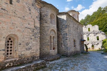 Fototapeta na wymiar Former Orthodox monastery in Greece