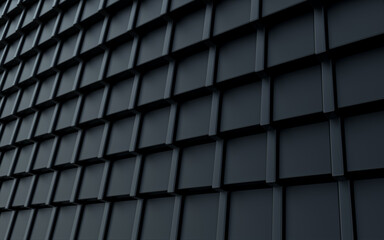 dark luxury square shape abstract background 3d rendering