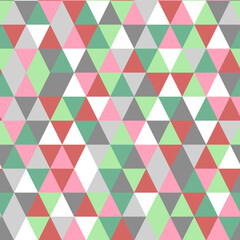 Fototapeta premium Polygonal rainbow mosaic background. Abstract low poly vector illustration. Triangular seamless pattern. Template geometric business design with triangle for poster, card, flyer, fabric, textile